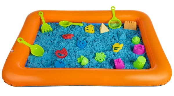 Mini-kasse med kinetisk sand + forme