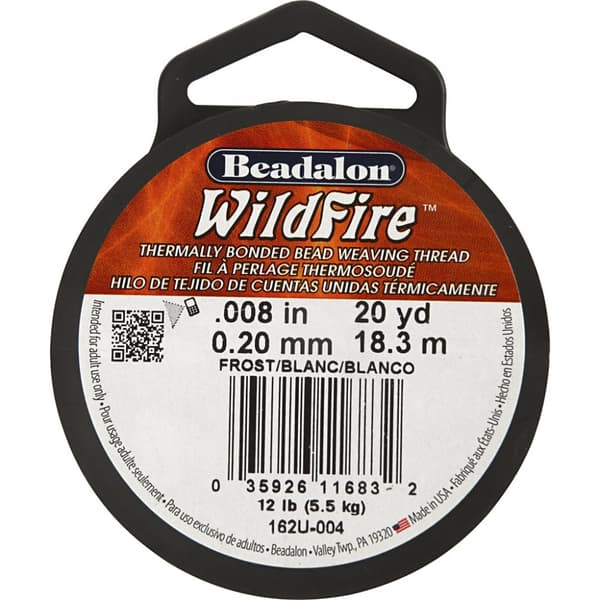 Wildfire Smyckestråd 0,2 mm - 20 Yards - Vit