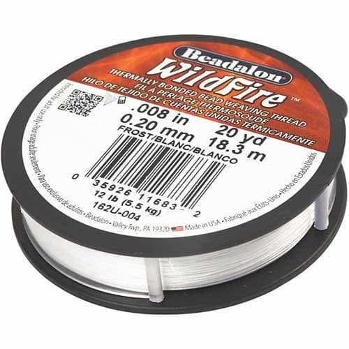 Wildfire Smyckestråd 0,2 mm - 20 Yards - Vit