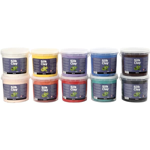 Silk Clay Storpack - 10 Spannar Lera á 650 gram