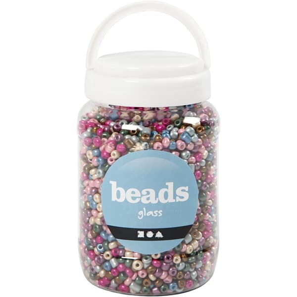 Seed Beads - 5 mm - Metallic färger - 720 g