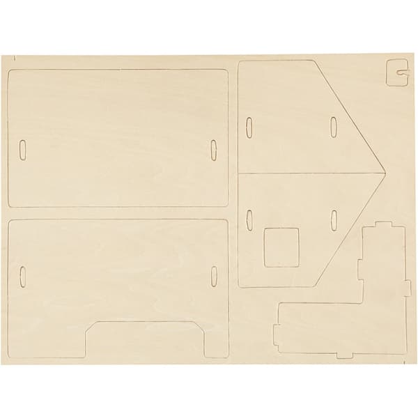 3D Pussel - Hus med veranda - Höjd: 17 cm - Plywood