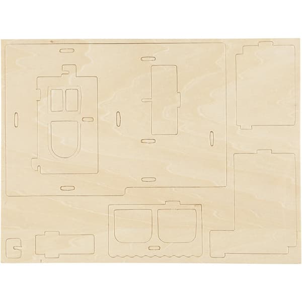 3D Pussel - Hus med veranda - Höjd: 17 cm - Plywood
