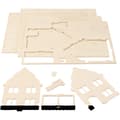 Miniatyrbild 8 av 9: 3D Pussel - Hus med veranda - Höjd: 17 cm - Plywood