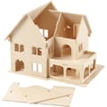 Miniatyrbild 9 av 9: 3D Pussel - Hus med veranda - Höjd: 17 cm - Plywood