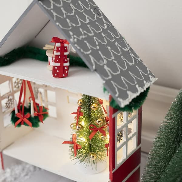 3D Pussel - Plywood Hus - Höjd: 24 cm