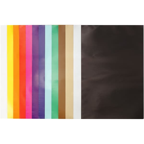 Glanspapper - 50 Mixade ark - 24x32 cm