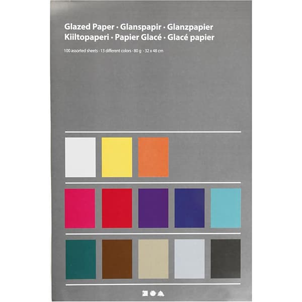 Glanspapper - 32x48 cm - 80 g - 100 ark