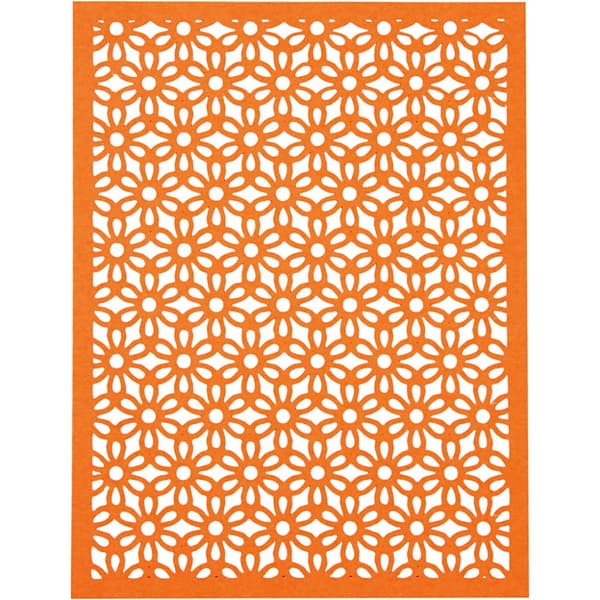 Spetskartong i block - A6 - Orange - Rosa - 24 ark