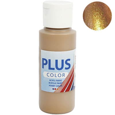 Akrylfärg PLUS Color 60 ml - Metallic Antique Guld