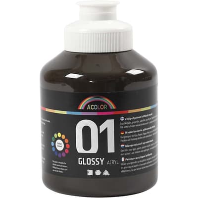 A-color Akrylfärg - Brun - Blank - 500 ml