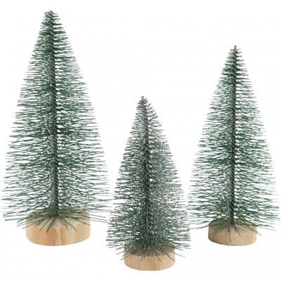 Miniatyrgranar - Gröna - 3 st - 10, 13, 14 cm