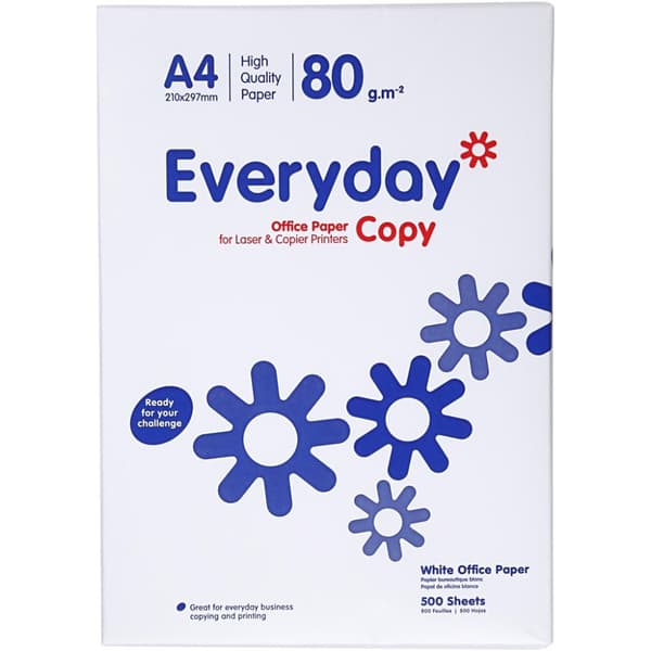 Kopieringspapper A4 - 80 g - Vitt - 500 ark