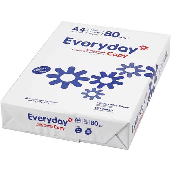 Kopieringspapper A4 - 80 g - Vitt - 500 ark