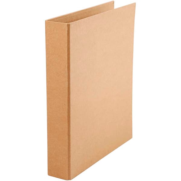 Pärm i grovt naturpapper med 2 ringar - stl. 28x31,5 cm