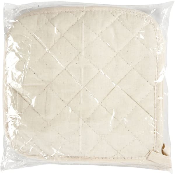Grytlappar - 20 x 20 cm - Natur - 4 st