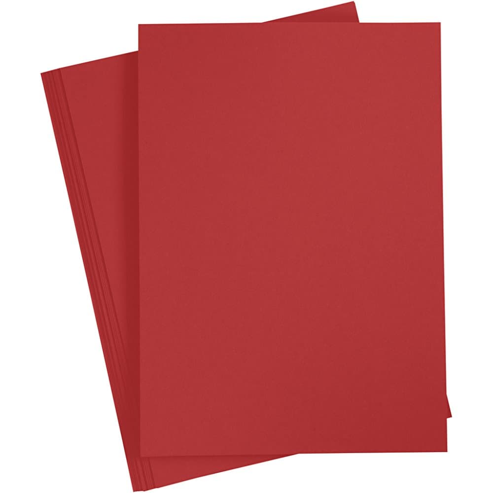 Papper A4 - Röd - 20 st - 80 g