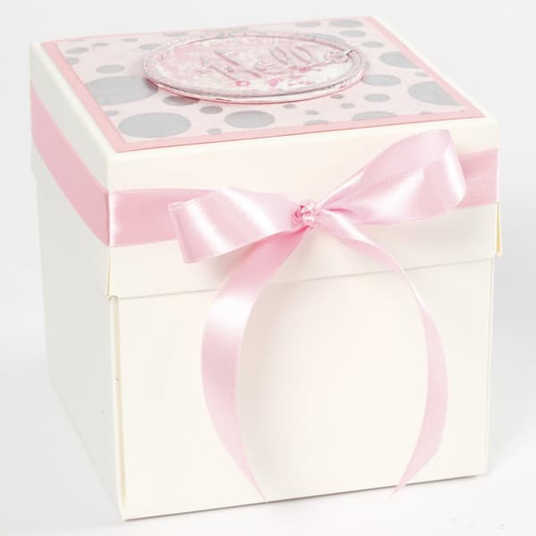 Exploding Box - H: 12 cm - Off White - Presentask