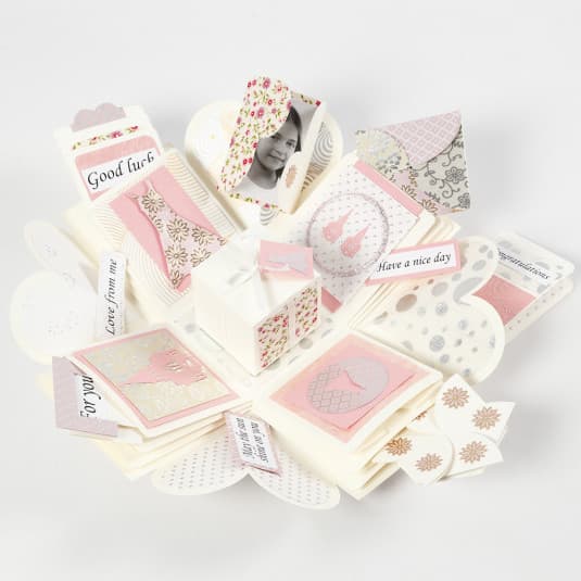 Exploding Box - H: 12 cm - Off White - Presentask