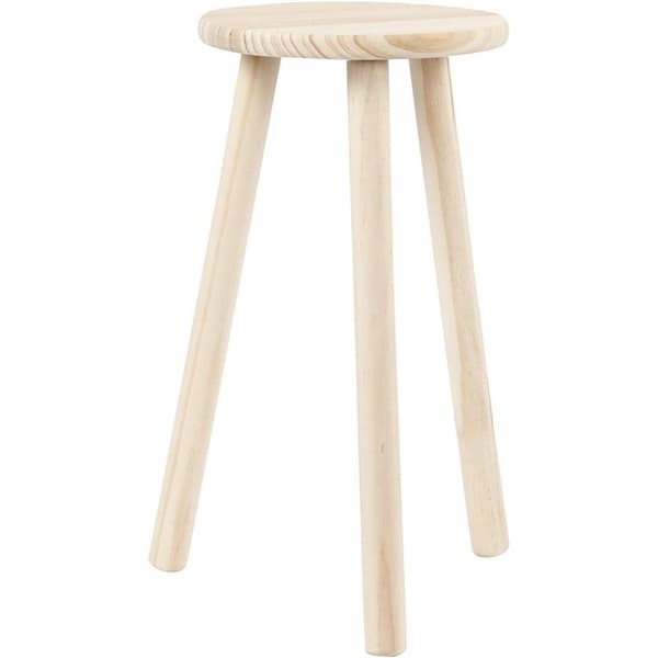 Träpall i Furu - Höjd: 50 cm - Dia. 26 cm