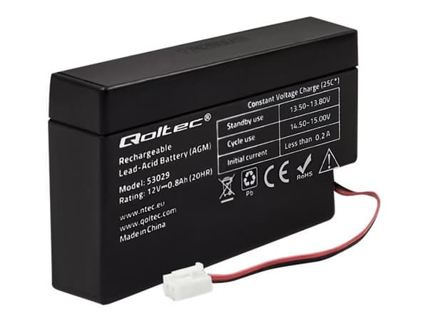 Qoltec - Batteri - blysyre - 800 mAh