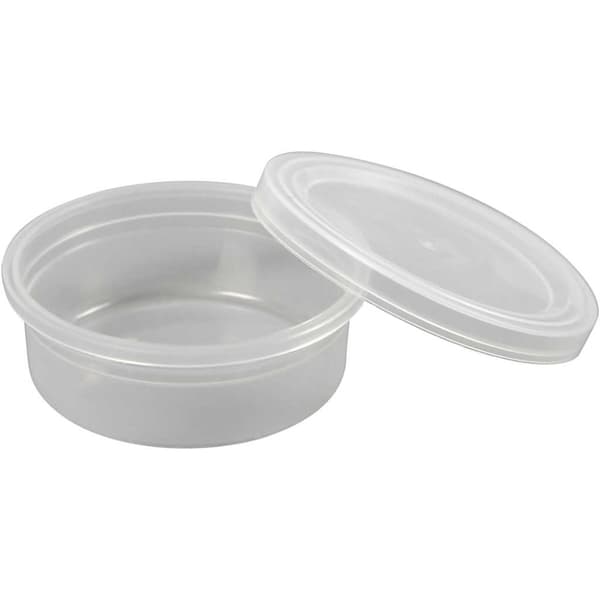Plastburk med lock - 20 st - dia. 68 mm - 45 ml