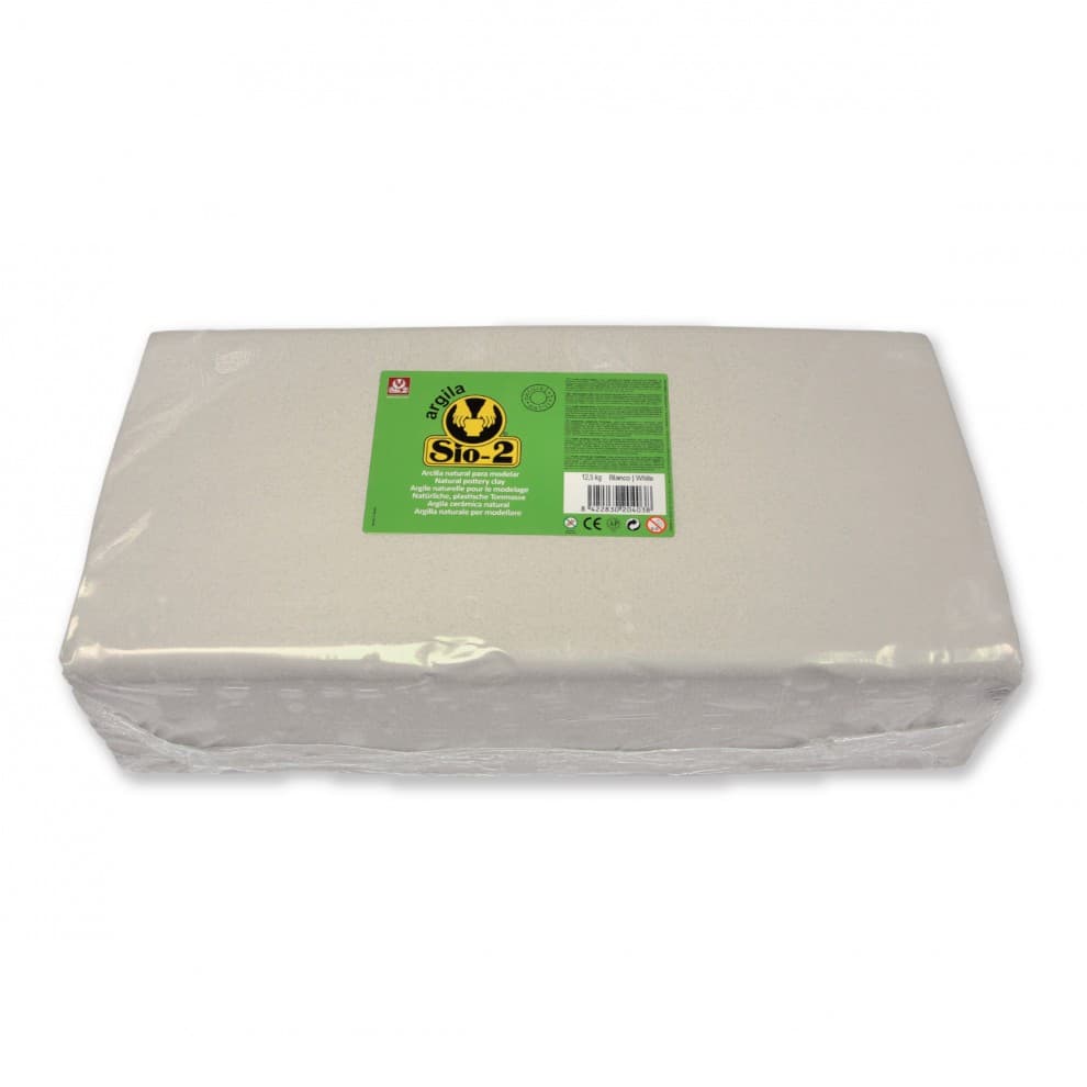 Vit Lera till drejning - SIO-2 - 12,5 kg