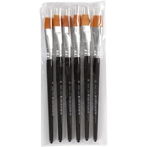 Pensel Gold Line Platt - nr 16 - 6 st
