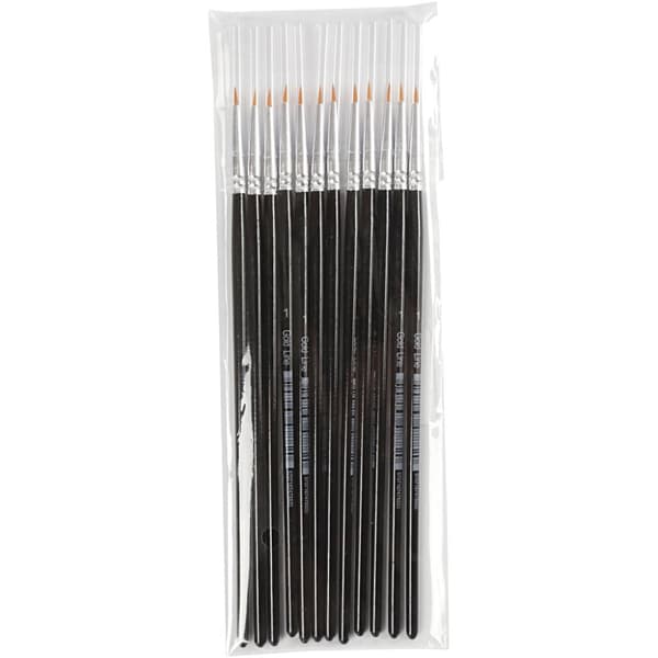 Pensel Gold Line Rund - nr 1 - 12 st