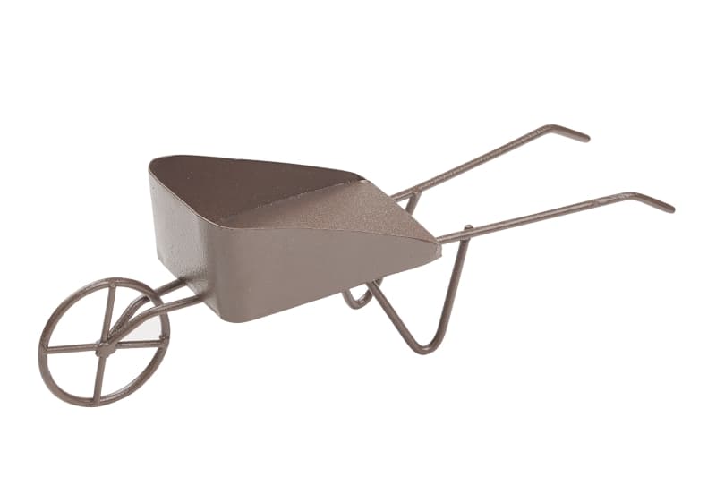 Miniatyr - Skottkärra Rustik Metall - 12,5 cm