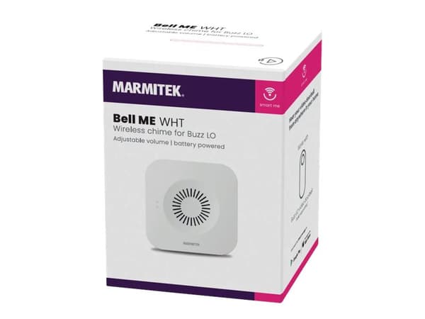 Marmitek Smart Me Bell ME WHT - Dörrklocka - trådlös - 433 MHz RF-protokoll - 433 MHz - vit