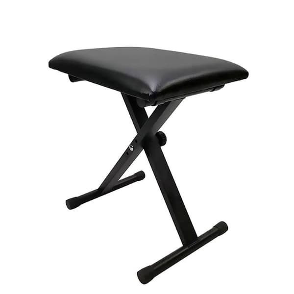 Vikbar Pianobänk / portabel sittpall med justerbar höjd