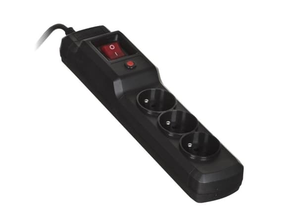 Activejet COMBO 3GN 5M, 5 m, 3 AC-utgångar, inomhus, Typ E, Typ E, Plast