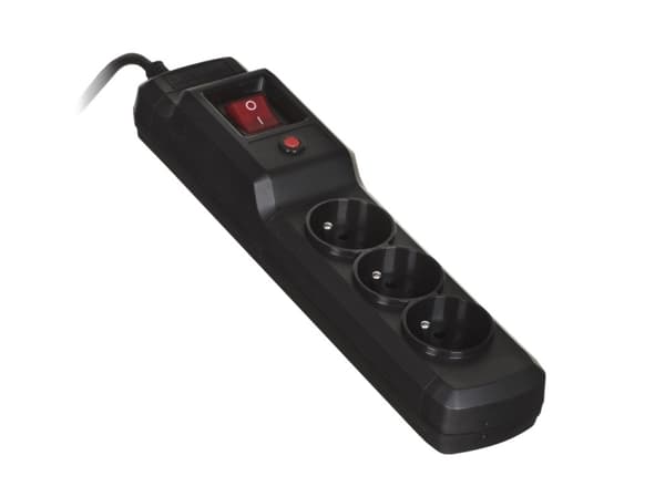 Activejet COMBO 3GN 5M, 5 m, 3 AC-utgångar, inomhus, Typ E, Typ E, Plast