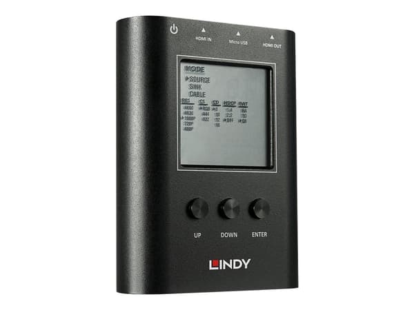 Lindy HDMI 2.0 18G Signal Analyser and Generator - HDMI test signal generator / analyzer