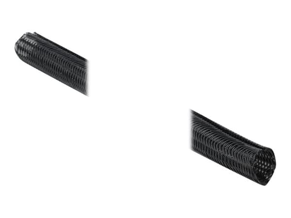 Delock Braided Sleeving with Hook-and-Loop Fastener - Kabelhölje - 10 m - svart