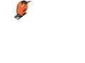 Miniatyrbilde 1 av 5: Black & Decker KS501-QS, Toppgrep, Sort, Oransje, 45°, AC, 230 V