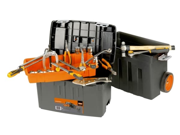 Bahco 4750PTBW47, Verktøy boks, Polypropylen, Sort, Oransje, 60 l, 25 kg, Hengsel