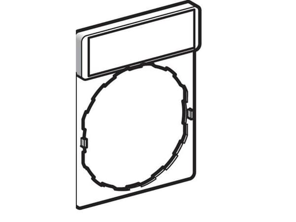 Schneider Electric ZBY4101, Musta, Keltainen, 30 mm, 40 mm, 2 g, 1 kpl