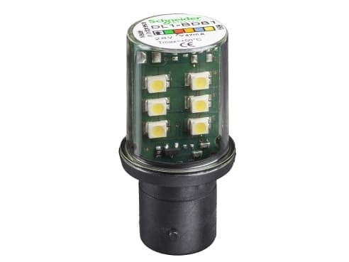 Diodilamppu BA15D valkoinen 24V DL1BDB1 DL1BDB1