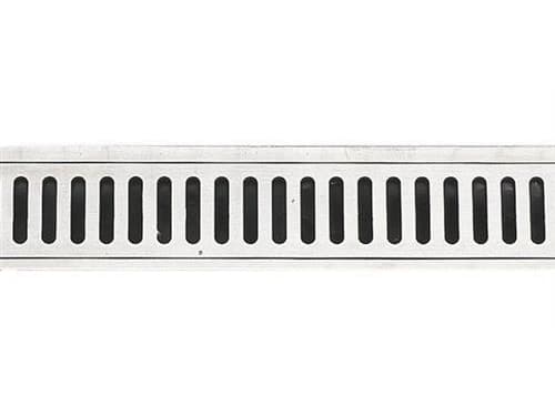 Unidrain rist i 3 mm massiv AISI 304 rustfri stål til ClassicLine ramme - model Column i længde 800 mm