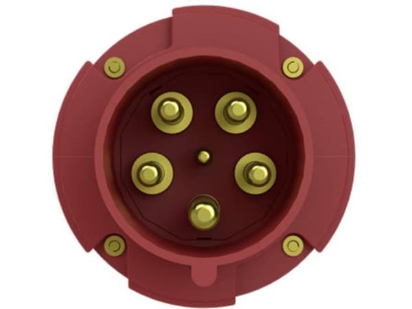 CEE-kontakt 5-polig 63A 415VAC IP44 6H