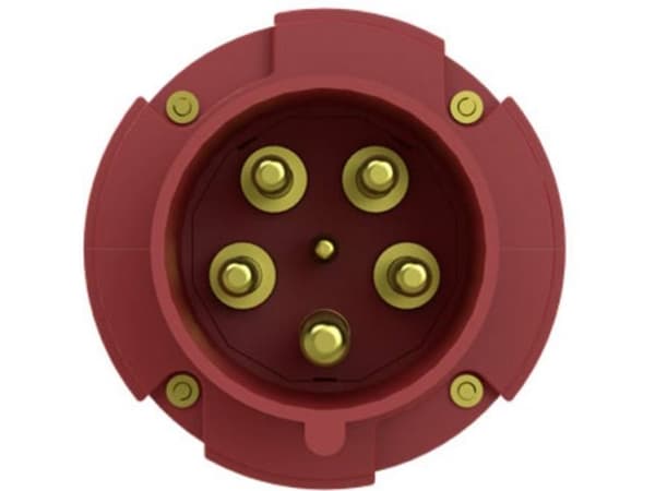 CEE-kontakt 5-polig 63A 415VAC IP44 6H