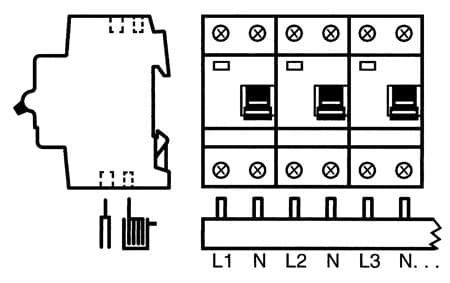 ABB 2CDL2401R1658 Fasfördelare 16 mm² 80 A