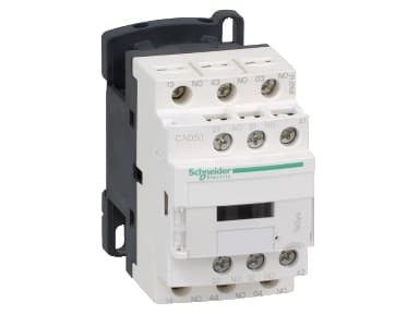 Schneider Electric TeSys D control relay, Musta, Valkoinen, 230 V, 50 - 60 Hz, 10 A, 45 x 84 x 77 mm, -40 - 60 °C