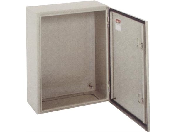 SCHNEIDER ELECTRIC Seinäkaappi metallia CRN, 600 x 500 x 250 mm KxSxKxS RAL7035 ilman asennuslevyä, IP66, 1 ovi