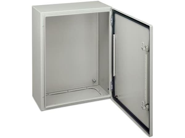 SCHNEIDER ELECTRIC Seinäkaappi metallia CRN, 600 x 500 x 250 mm KxSxKxS RAL7035 ilman asennuslevyä, IP66, 1 ovi