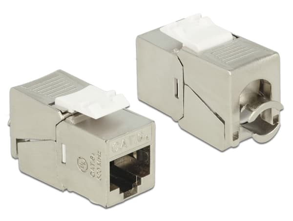 DeLOCK RJ45/LSA Cat.6A, Metallinen, Valkoinen, RJ45, LSA Cat.6A, Cat6a, ISO/IEC 11801 2.2, EN 50173-1:2011, EN 60603-7-51, Cat.6A of ANSI/TIA 568-C.2