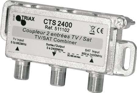 Triax CTS 2400 - Antennkopplare - F-kontakt hona till F-kontakt hona