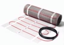 DEVImat 150T (150W/m²) varmemåtte 3,5 mm, 1350W 9M² 0,5X18M 230V, selvklæbende til både total- og komfortopvarmning